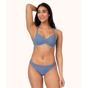 Lively NWT padded Lace T-shirt bra style 47570  36DDD Vintage Indigo